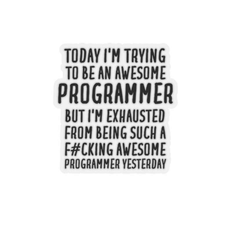 Programmer Sticker Programmer Gift Sticker for Programmer - Etsy