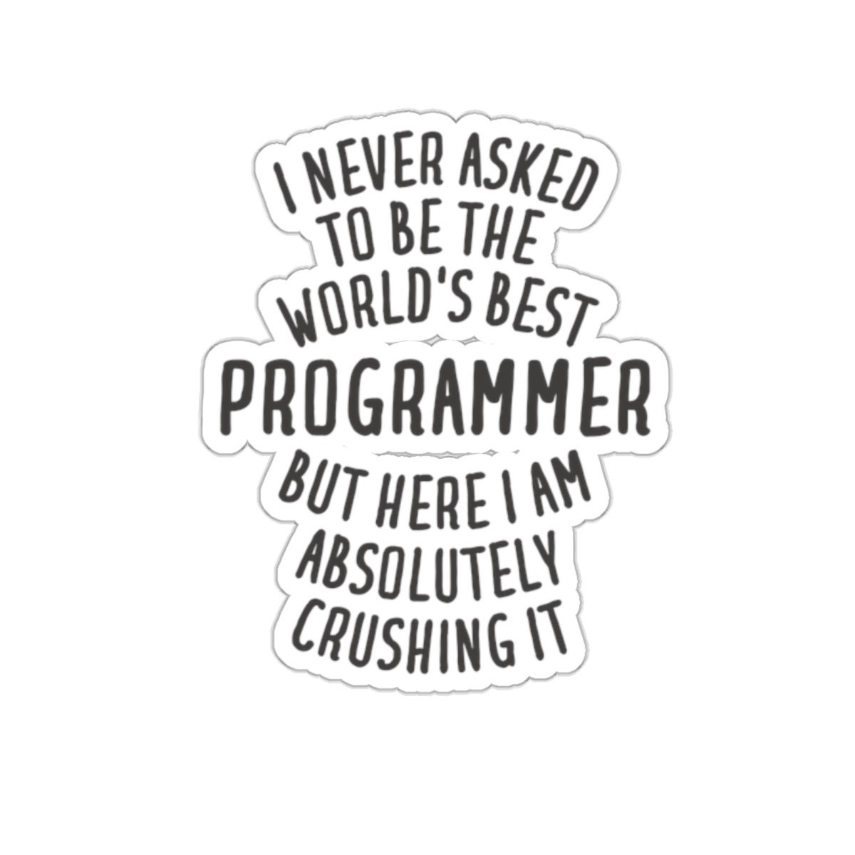 I Am Programmer Sticker Programmer Sticker, Funny Programmer Gift, Programmer Gift, Sticker for ...