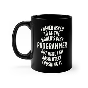 Taza de programador, regalo de programador, regalo divertido de programador, taza de programador, regalo de programador para niña, regalos para programador, taza de café de programador imagen 2