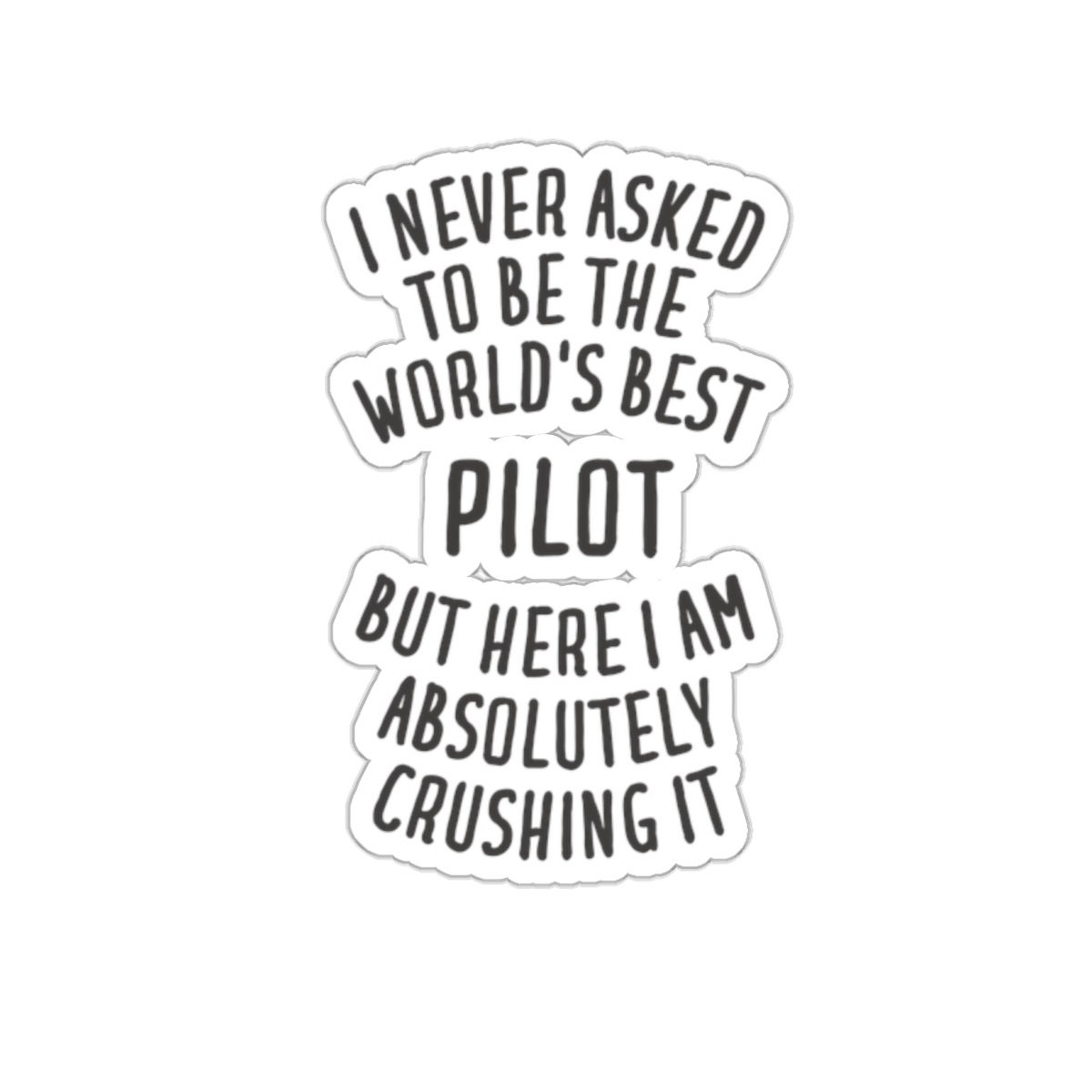 Sticker Pilotear Pilot Sticker, Pilot Gift, Funny Pilot Gift, Sticker for Pilot, Pilot ...