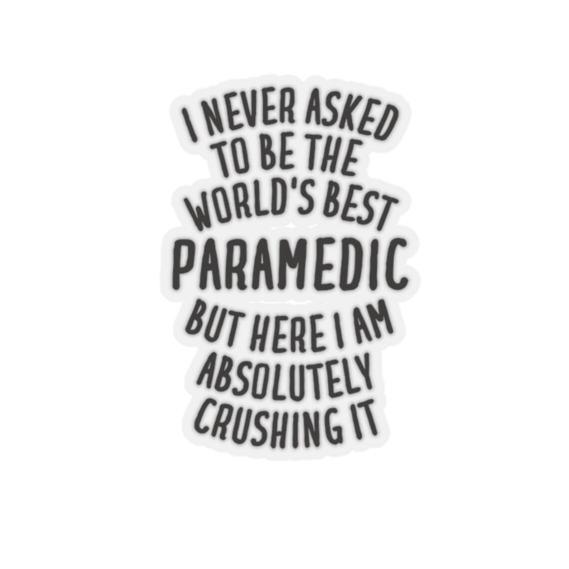 Paramedic Sticker Paramedic Gift Funny Paramedic Gift Etsy