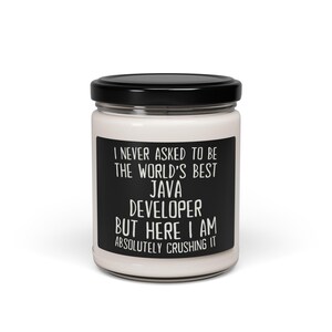 Java Programmierer Kerze, Geschenk für Java Programmierer, Java Programmierer Geschenk, Kerze für Java Programmierer, lustiges Java Programmierer Geschenk Bild 4