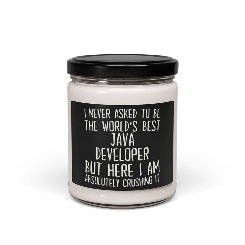 Java Programmierer Kerze, Geschenk für Java Programmierer, Java Programmierer Geschenk, Kerze für Java Programmierer, lustiges Java Programmierer Geschenk Bild 4