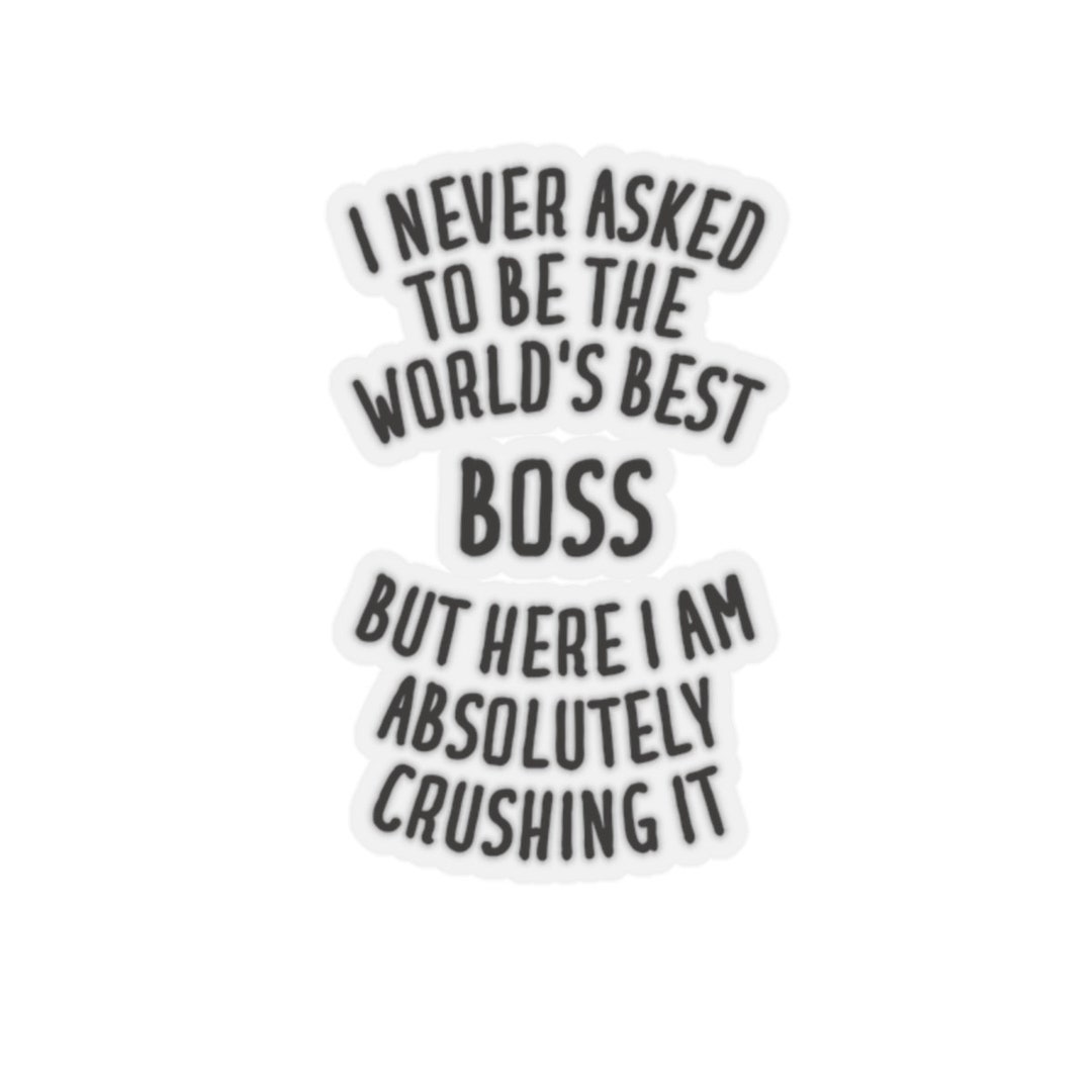 Boss Sticker Boss Gift For Men Sticker For Boss Boss Stickers Funny 
