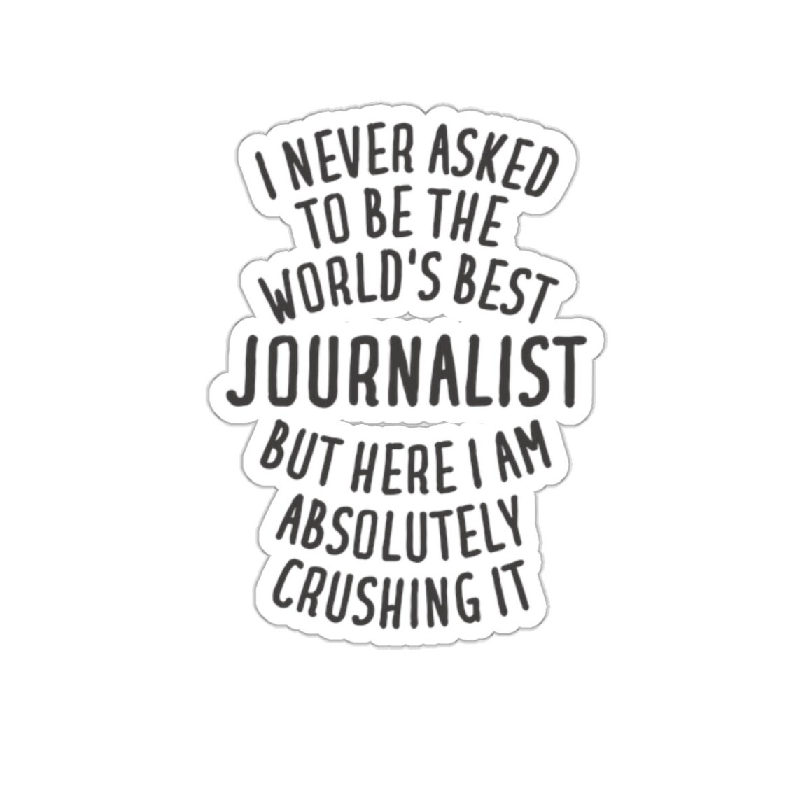 Journalist Sticker, Journalist Gift, Funny Journalist Gift, Sticker for ...