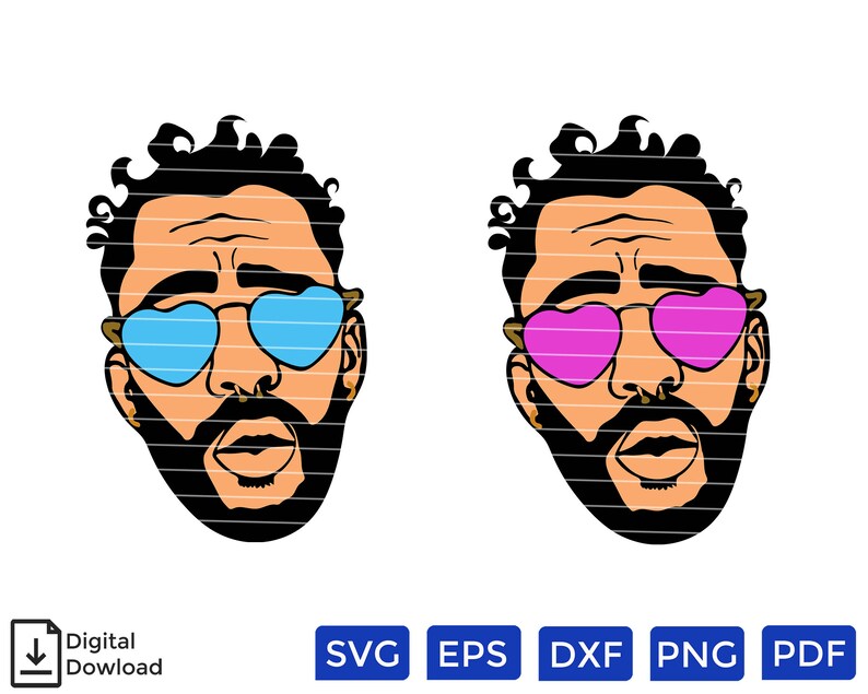 Download Bad Bunny 1 SVG PNG/ Custom file format/ Digital Print | Etsy