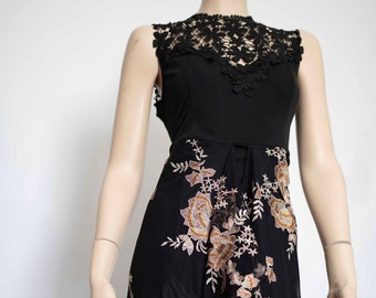 Black with lace dress