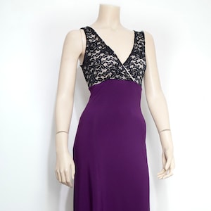 fuchsia dress with lace top image 1