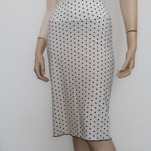 Skirt with tail Polka dot White