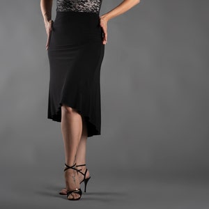 Skirt with black lace tail Black