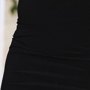 Tango skirt front and back slit Black