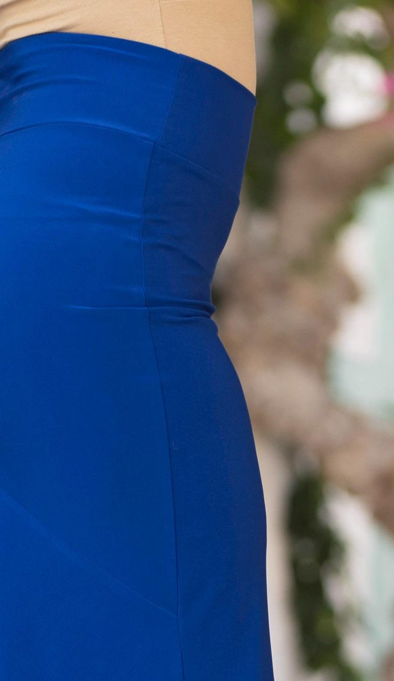Tango skirt front and back slit Blue