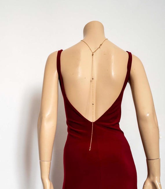 backless chain dress WHITE BACKLESS CHAIN DRESS – sis label main image 1