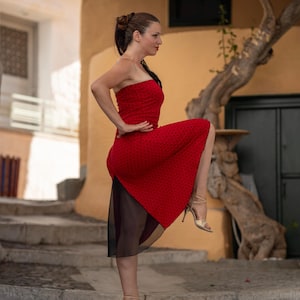 Red Salsa Dress - Etsy New Zealand