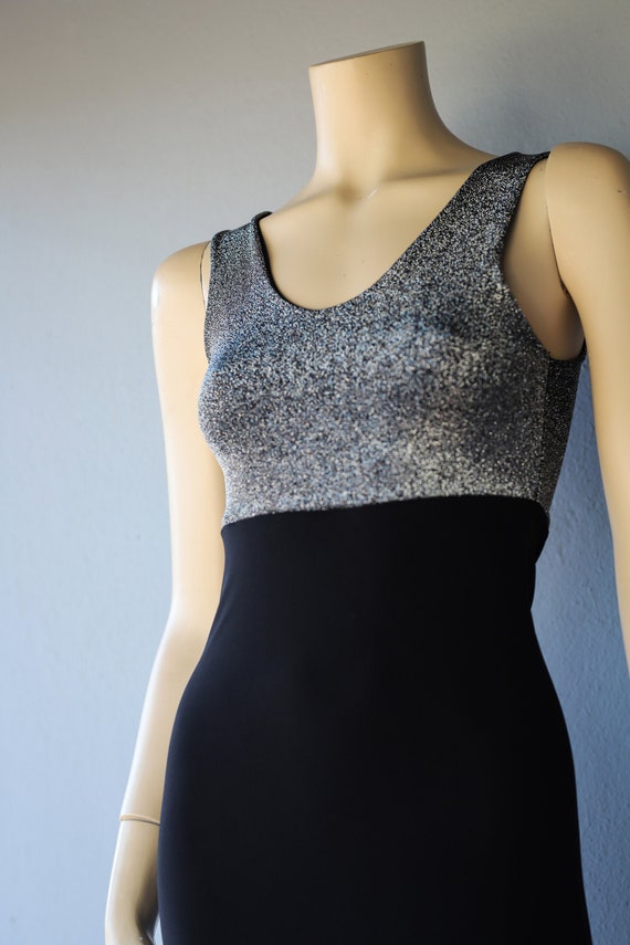 silver top black bottom dress 16 Stunning Black & Silver Dress Ideas