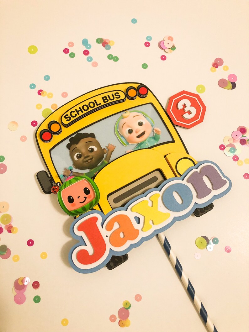 Cocomelon Cake Topper Birthday topper Cocomelon Party Birthday Party
