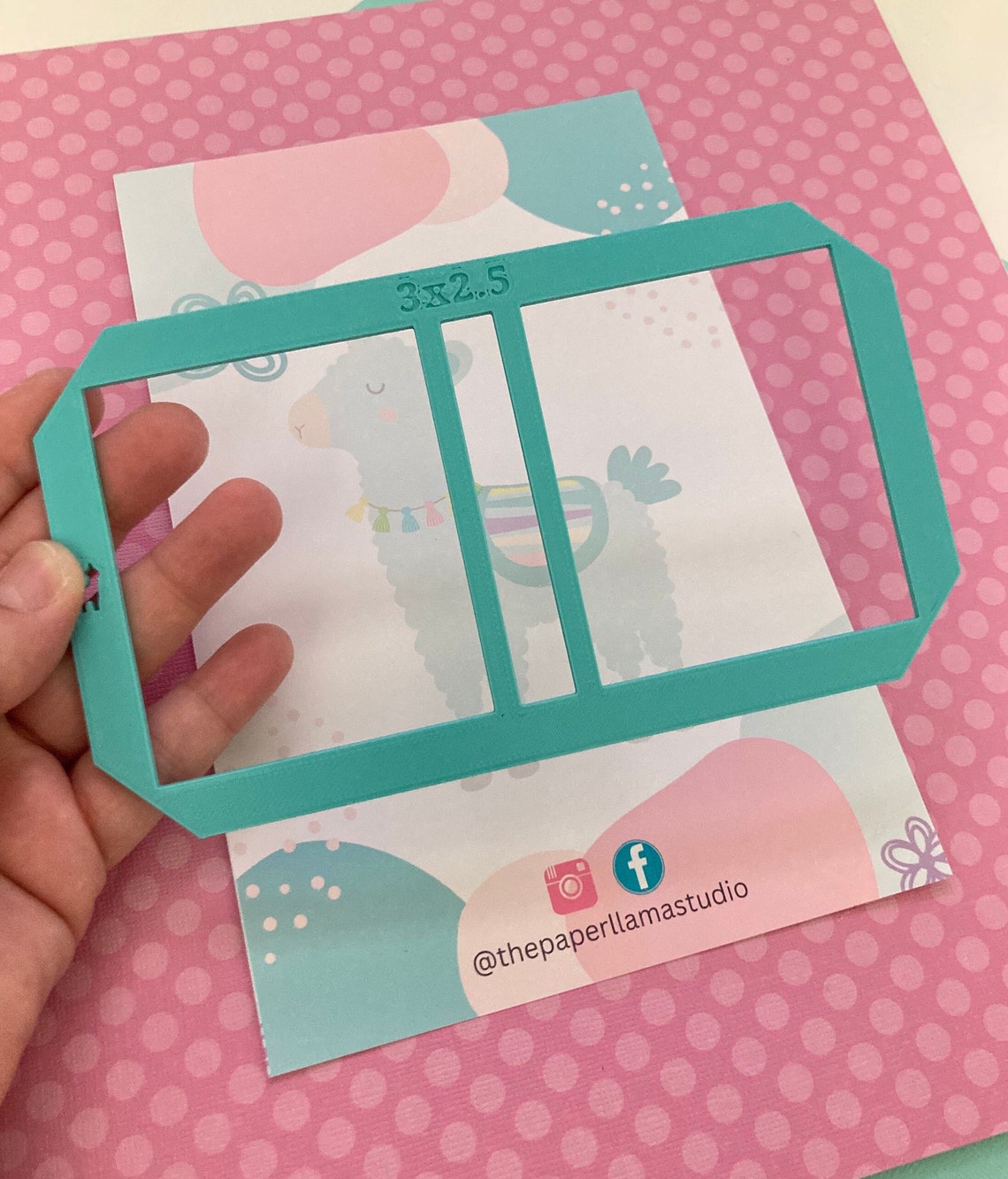 Post-it Mini Book Guide: 3D Printed Ruler, Scrapbooking Tool (3x2.5) - Etsy