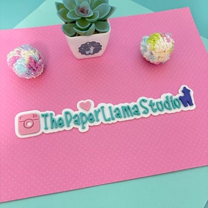 Social Media Sign, Hashtag Logo, Photo Prop, Business Brand, Watermark, Social Media Handle, User Name Plaque, Small Business, 3D Print
