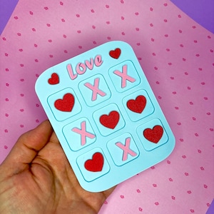 Tic Tac Toe Board, Tic Tac Toe Valentines, Personalized Tic Tac Toe board, Valentines  gifts, 3d printed, Party favors, Personalized gifts