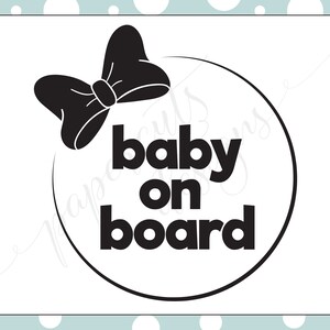 SVG ONLY - Baby on Board