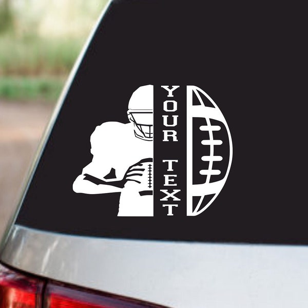 Football decal sticker custom with name | Personalized Football Decal sticker | Team Car Decal | Personalized Car Decal | Custom Name | Car