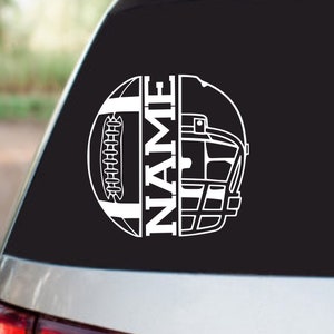 Football Helmet Decal, Personalized Decal, window sticker, Football Sticker, Football Mom, Personalized Decal, Window Sticker, Vehicle Decal