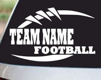 Football Decal, Football Team Decal, personalized window sticker, Football Sticker, Football Mom, Personalized Decal, Window Sticker