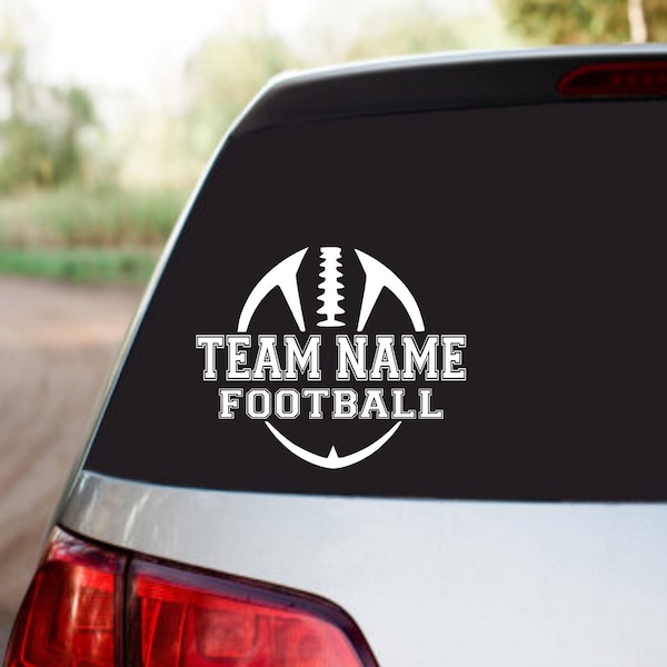 Football Player Decal | Personalized Football Decal | Team Car Decal | Custom Name | Personalized Car Decal | Car Decal | Truck Decal
