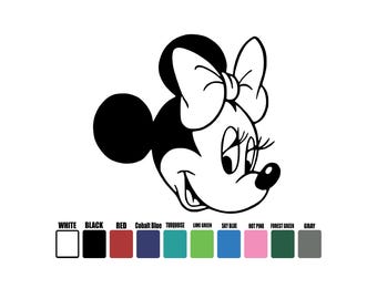 Minnie Mouse Decal, Disney Decal, Disney Minnie Mouse Sticker, Disney Vinyl, Minnie Mouse Sticker, Disney Minnie Mouse Vinyl Decal, Car Deca