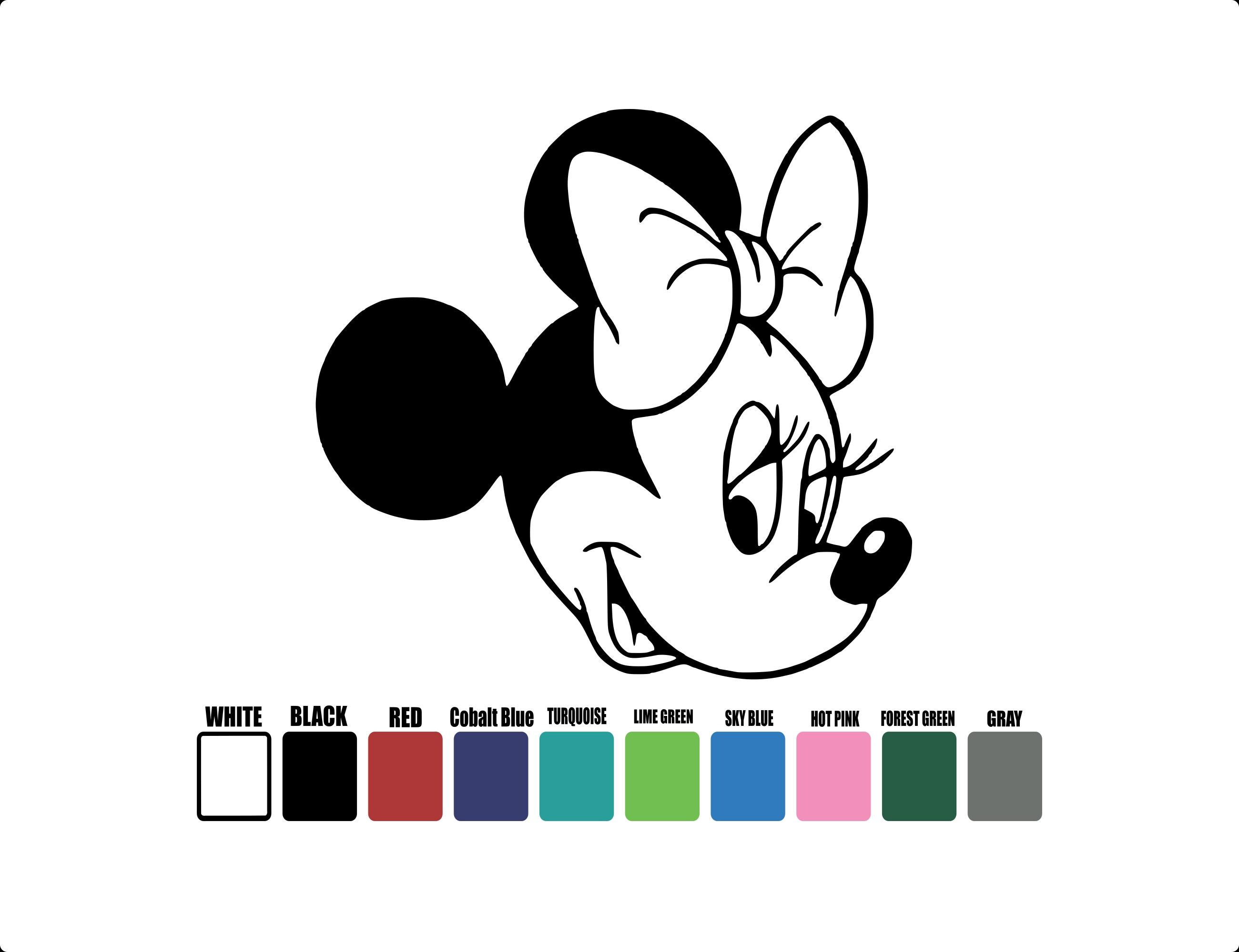 Minnie Mouse Decal, Disney Decal, Disney Minnie Mouse Sticker, Disney ...