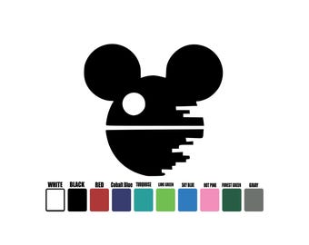 Death Star Mickey Disney Magic Band Decal, Disney Mickey Death Star, Disney Magic Band Mickey Death Star Vinyl Decal, Disney Decal Sticker