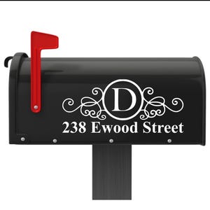 Mailbox Decal | Custom Mailbox Decal | Mailbox Numbers | Mailbox Monogram | Mailbox Stickers | Mailbox | Address Decal | House number decal
