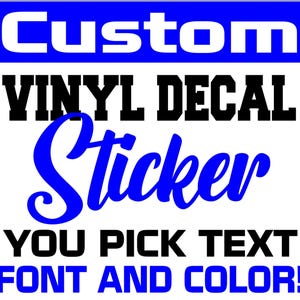 Customizable Vinyl Decal Your Business Name Storefront Sticker Company Window or Door Lettering Personalized Custom Shop Sign Store