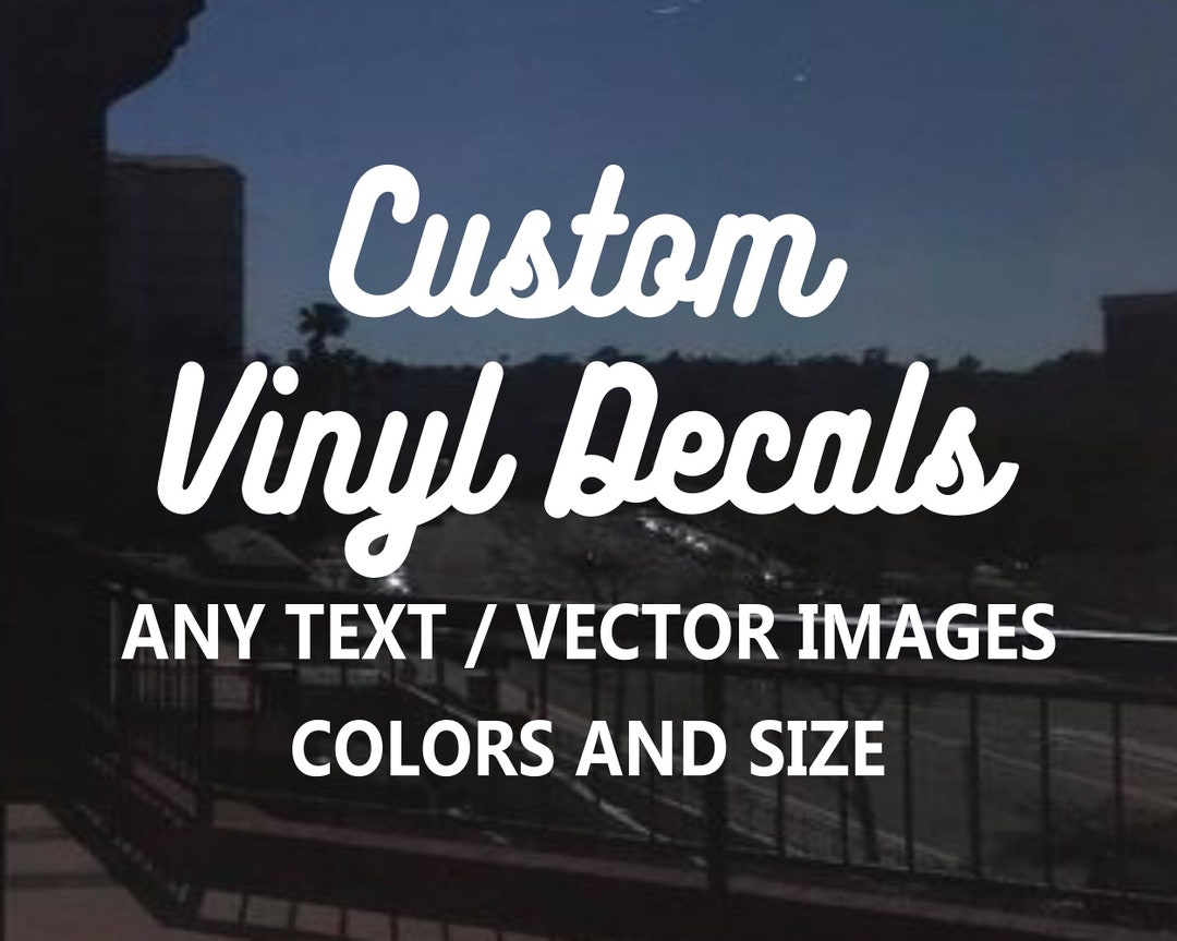 Custom Vinyl Decals, Personalized Decal, Car Decal, Window Decals ...