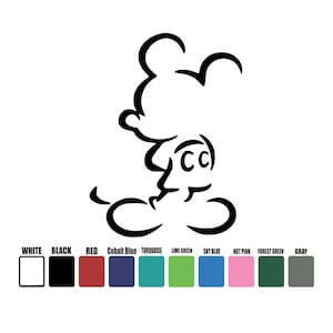 Mickey Mouse Decal, Disney Mickey Decal, Disney Mickey Mouse Sticker, Disney Mickey Mouse Vinyl Decals, Disney Mickey Mouse Vinyl Decal Car
