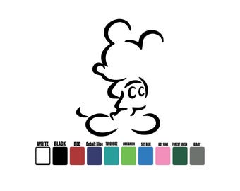 Mickey Mouse Decal, Disney Mickey Decal, Disney Mickey Mouse Sticker, Disney Mickey Mouse Vinyl Decals, Disney Mickey Mouse Vinyl Decal Car