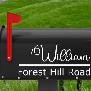 Personalized Mailbox Decal, Mailbox Decal, Address Decal, Mailbox Vinyl Decals, Mailbox Numbers, Plastic Mailbox, Farmhouse Decal, Stickers