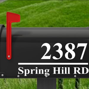 Personalized Mailbox Decal, Mailbox Decal, Address Decal, Mailbox Vinyl Decals, Mailbox Numbers, Plastic Mailbox, Address, Farmhouse Decal