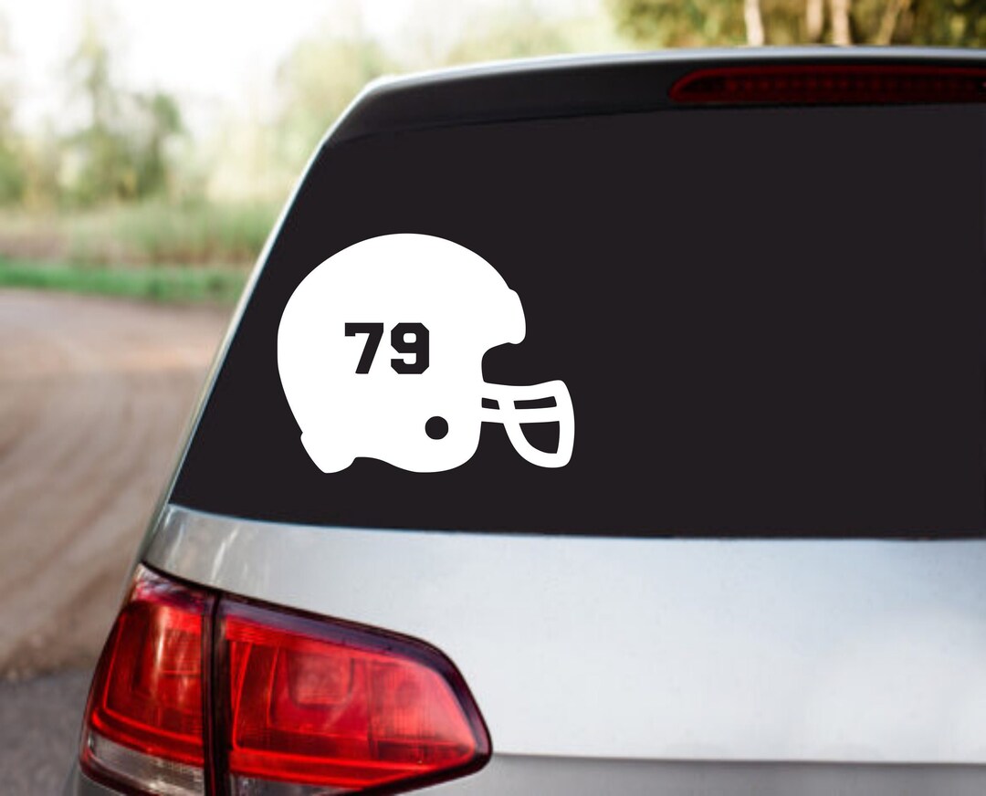 Custom Football Helmet, Vinyl Decal, Football Sticker, Football Mom