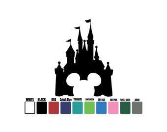 Disney Castle Disney Magic Band Decal, Disney Decal, Disney Castle Sticker, Disney Magic Band Castle Vinyl Decal, Car Truck Decal Sticker
