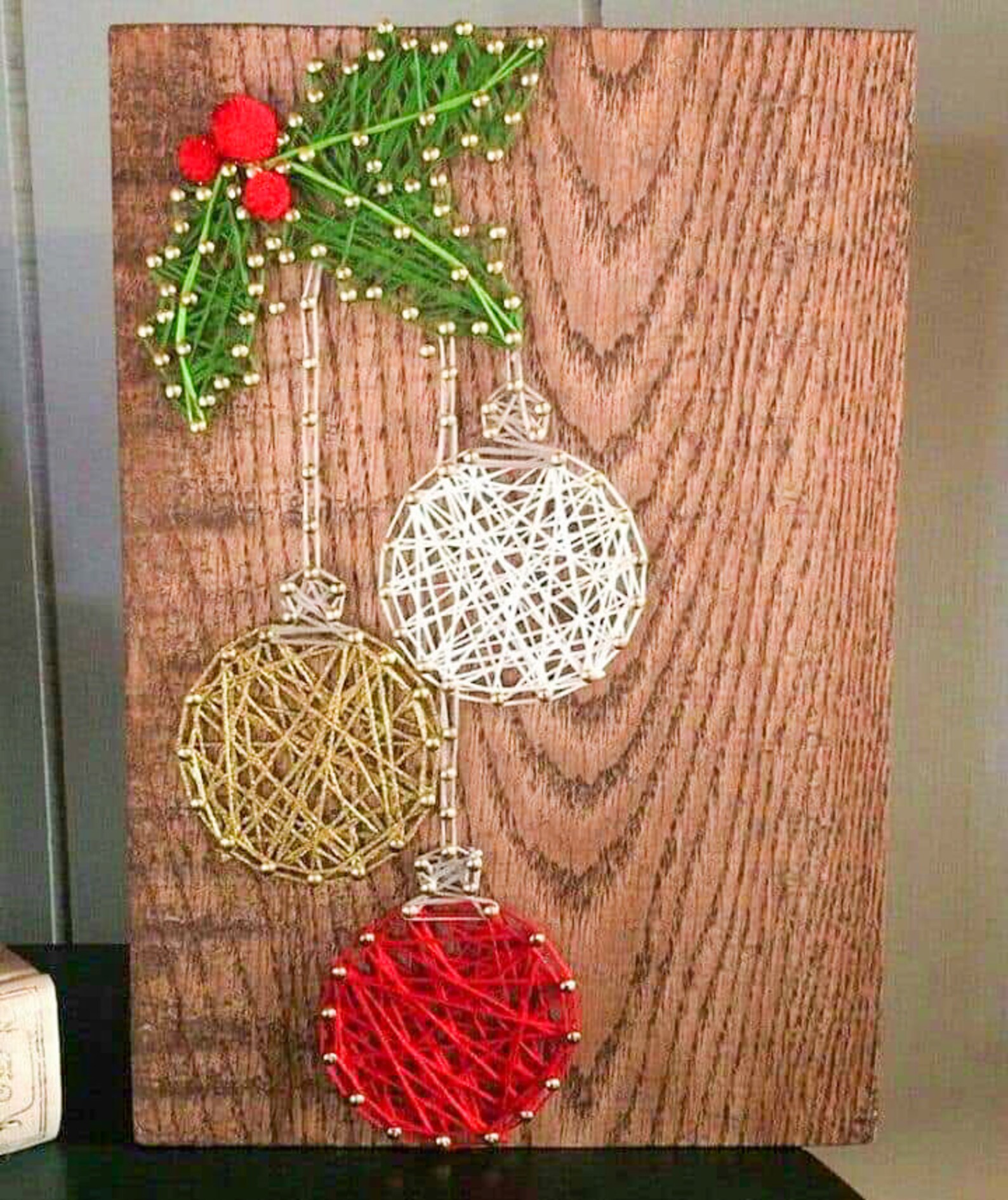 Wooden string art cristmas gift And Christmas Card Free Etsy