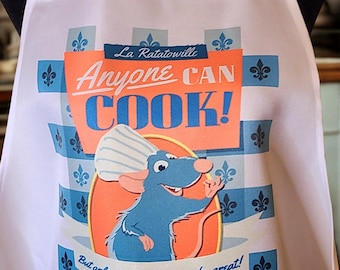 Delantal de cocina Disney Remy Ratatouille, Delantal Disney Remy, Delantal Remy Ratatouille, Delantal de cocina Disney, Delantal Disney Chef Remy, Chef Remy