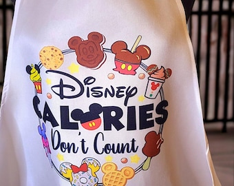 Delantal de cocina Disney "Las calorías no cuentan", Delantal de cocina Disney, Delantal Disney, Delantal Disney "Las calorías no cuentan", Delantal Disney