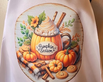 Delantal de calabaza, delantal de calabaza, delantal de calabaza para adultos, delantal de cocina de otoño, delantal de calabaza de otoño, delantal para adultos, delantal de cocina de calabaza