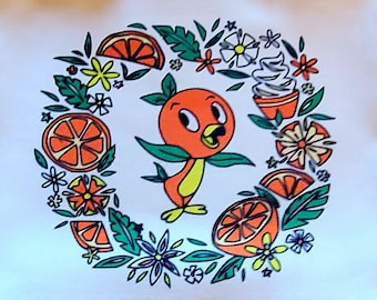 Disney Orange Bird Tote Bag, WDW Orange Bird Tote, Disney Inspired Orange Bird Tote Bag, Orange Bird Tote
