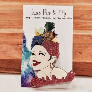 Carmen Meranda Acrylic Brooch