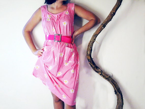 Vintage floral cotton dress.