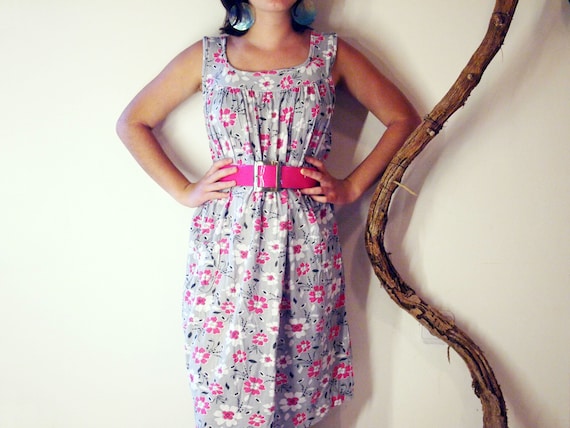 Vintage floral cotton dress.