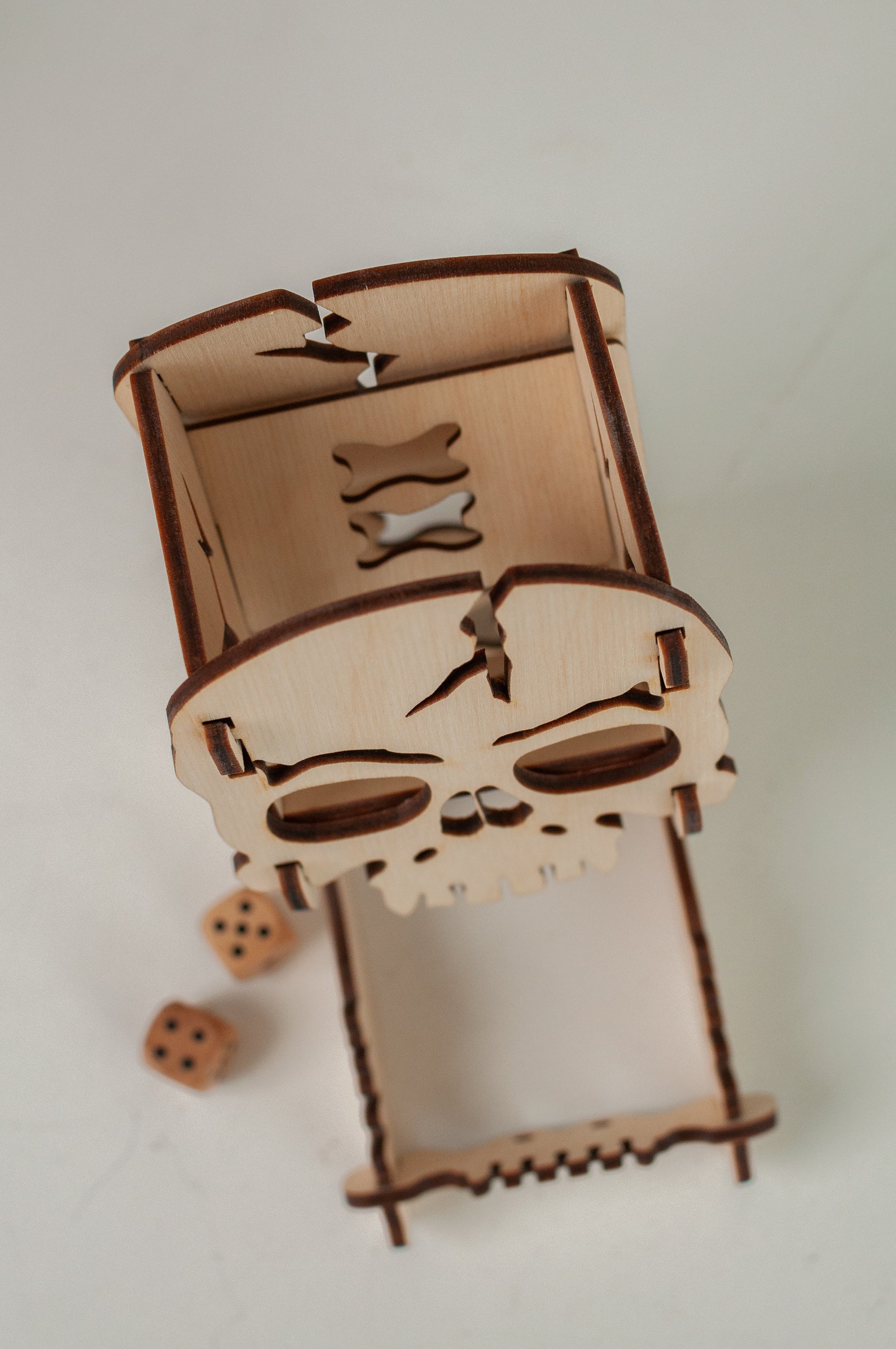 Dice Tower Skull Etsy