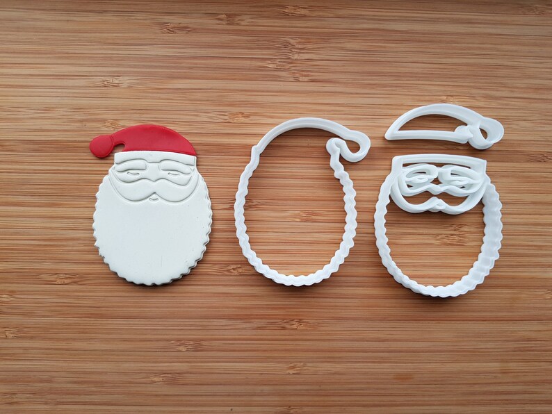 Santa Claus Face Cookie Cutter Set